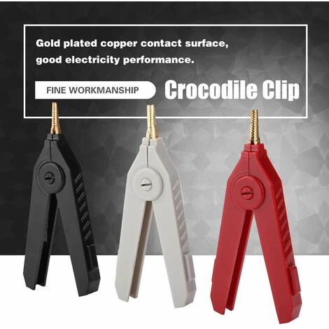 MACARON Pince Crocodile Cuivre Alligator Clip Alligator Clip De Test 20A(3pcs)LO-Ron 4 MACARON Pince Crocodile Cuivre Alligator Clip Alligator Clip De Test 20A(3pcs)LO-Ron – Image 4