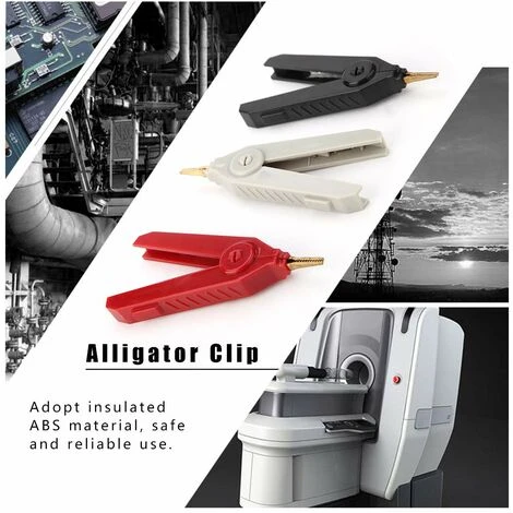 MACARON Pince Crocodile Cuivre Alligator Clip Alligator Clip De Test 20A(3pcs)LO-Ron 5 MACARON Pince Crocodile Cuivre Alligator Clip Alligator Clip De Test 20A(3pcs)LO-Ron – Image 5
