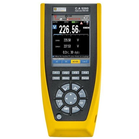 Multimètre Enregistreur Bluetooth à Ecran Couleur CA 5293 | P01196813 - Chauvin Arnoux 1 Multimètre Enregistreur Bluetooth à Ecran Couleur CA 5293 | P01196813 - Chauvin Arnoux