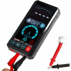 WinAPEX Multimètre Portable Commande Vocale Intelligente Diffusion Multimètre À Écran Tactile De 4,4 Pouces TRMS Tension Courant Résistance Diode Capacité Fréquence Mesure De La Température Multimètre Multifonction Avec Lampe De Poche Rétroéclairée - Le N