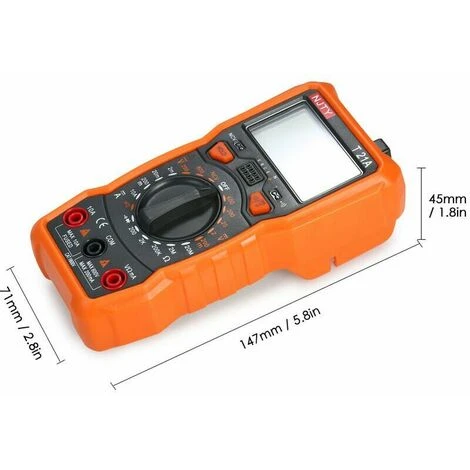 SINCèREETALI Multimètre Numérique Portable Anti-br?lure, Compteur à Affichage Numérique à Plage Automatique (standard T21C) 5 SINCèREETALI Multimètre Numérique Portable Anti-br?lure, Compteur à Affichage Numérique à Plage Automatique (standard T21C) – Image 5