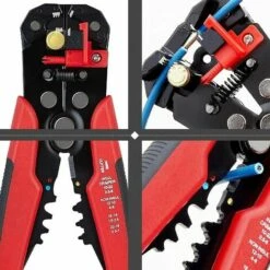 SINCèREETALI Pince à Dénuder, 5 En 1 Pince à Dénuder Multifonctionnelle électrique Pince à Dénuder Automatique Pour Coupe-cables (Orange) -Outil de l'électricien Soldes 2022 63526628 4