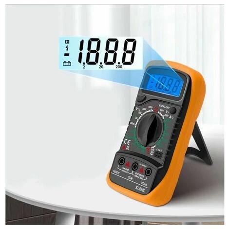 MINKUROW Multimètre Numérique XL830L 2000 Comptes Mini Multimètre Testeur De Pile Courant Tension AC DC Résistance Buzzer Transistor Voltmètre Ampèremètre Avec Écran LCD Rétroéclairé 3 MINKUROW Multimètre Numérique XL830L 2000 Comptes Mini Multimètre Testeur De Pile Courant Tension AC DC Résistance Buzzer Transistor Voltmètre Ampèremètre Avec Écran LCD Rétroéclairé – Image 3