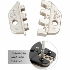 LIFCAUSAL Pince à Sertir Pour Fil JX-1601-2546 AWG14-10 2,5-6 Mm² Bootlace Ferrule Crimpers Cord End Terminal Mâchoires Moule Pour Dupont Terminal Pince Pince Fil Coupe Moule Terminal Tête Outil De Sertissage 7 LIFCAUSAL Pince à Sertir Pour Fil JX-1601-2546 AWG14-10 2,5-6 Mm² Bootlace Ferrule Crimpers Cord End Terminal Mâchoires Moule Pour Dupont Terminal Pince Pince Fil Coupe Moule Terminal Tête Outil De Sertissage -Outil de l'électricien Soldes 2022 63746195 3