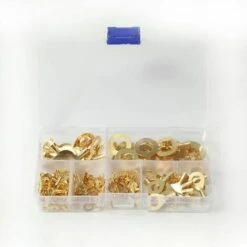 Cosses De Fil électrique Oeillet Cosses De Fil D'anneau En Laiton Trou D'oeil Kit De Bornes 150 Pièces FUIENKO