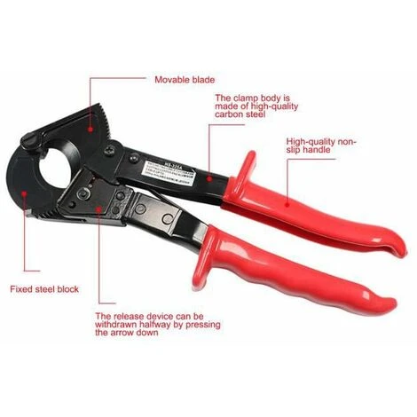 Pince à Sertir Pour électricien, Coupe Câble à Cliquet De 400 Mm²,ciseaux Utilisés Pour Couper De Grands FUIENKO 2 Pince à Sertir Pour électricien, Coupe Câble à Cliquet De 400 Mm²,ciseaux Utilisés Pour Couper De Grands FUIENKO – Image 2