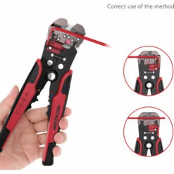 LIFCAUSAL Pinces à Sertir 4 En 1 Ingénierie Borne à Cliquet Pince à Sertir Professionnelle Bootlace Ferrule Outil De Sertissage Bornes D'extrémité De Cordon Avec Kit De Dénudage De Fil (rouge Et Noir) 8 LIFCAUSAL Pinces à Sertir 4 En 1 Ingénierie Borne à Cliquet Pince à Sertir Professionnelle Bootlace Ferrule Outil De Sertissage Bornes D'extrémité De Cordon Avec Kit De Dénudage De Fil (rouge Et Noir) -Outil de l'électricien Soldes 2022 63810683 4