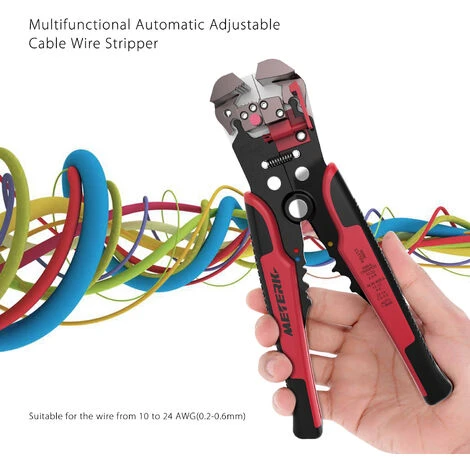 LIFCAUSAL Pinces à Sertir 4 En 1 Ingénierie Borne à Cliquet Pince à Sertir Professionnelle Bootlace Ferrule Outil De Sertissage Bornes D'extrémité De Cordon Avec Kit De Dénudage De Fil (rouge Et Noir) 5 LIFCAUSAL Pinces à Sertir 4 En 1 Ingénierie Borne à Cliquet Pince à Sertir Professionnelle Bootlace Ferrule Outil De Sertissage Bornes D'extrémité De Cordon Avec Kit De Dénudage De Fil (rouge Et Noir) – Image 5