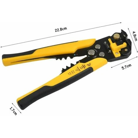 SINCèREETALI 1 Pièces Pince à Dénuder Automatique Multi-outil Pour Dénuder/couper/sertir Pince à Dénuder 26.9*12.9*2 Cm (rouge) 2 SINCèREETALI 1 Pièces Pince à Dénuder Automatique Multi-outil Pour Dénuder/couper/sertir Pince à Dénuder 26.9*12.9*2 Cm (rouge) – Image 2