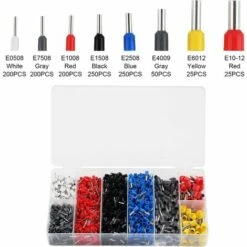 Pince à Sertir Outil De Sertissage Kit AWG23-7/0.25-10mm2 Avec 1200 Cosses De Cables Isolées à Sertir TEENO, Electriques Connecteurs à Sertir Pince électricien Professionnel - Rouge -Outil de l'électricien Soldes 2022 63862900 3