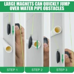 LITZEE Extracteur MagnéTique,Outil D'Extraction De Fil,SystèMe De Traction De Fil De Bande De Poisson,Outils De PêChe De Fil De CâBle MéTallique Kit De Bande De Poisson éLectrique Coaxial 8 LITZEE Extracteur MagnéTique,Outil D'Extraction De Fil,SystèMe De Traction De Fil De Bande De Poisson,Outils De PêChe De Fil De CâBle MéTallique Kit De Bande De Poisson éLectrique Coaxial -Outil de l'électricien Soldes 2022 63867805 4