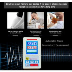 ASUPERMALL Compteur Geiger Portable Détecteur De Rayonnement Nucléaire Dosimètre De Rencontres Détecteurs De Marbre Testeur De Rayons X Bêta Gamma, Blanc - Blanc -Outil de l'électricien Soldes 2022 63927567 3