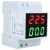 DECKON Rail De Guidage A Double Affichage Affichage Numerique Voltmetre AC Tete D'amperemetre LED AC80-300V 0.2-99.9A