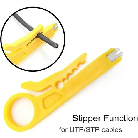 AOUGO 10 Pcs Mini Pince À Dénuder/Câble Réseau Outil De Sertissage/Dénudeur De Fil De Réseau/Coupe-Pinceau Pour Câble Réseau RJ45 Cat5/6, Câble De Téléphone De Données, Câble UTP D'ordinateur 2 AOUGO 10 Pcs Mini Pince À Dénuder/Câble Réseau Outil De Sertissage/Dénudeur De Fil De Réseau/Coupe-Pinceau Pour Câble Réseau RJ45 Cat5/6, Câble De Téléphone De Données, Câble UTP D'ordinateur – Image 2