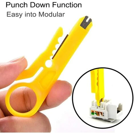 AOUGO 10 Pcs Mini Pince À Dénuder/Câble Réseau Outil De Sertissage/Dénudeur De Fil De Réseau/Coupe-Pinceau Pour Câble Réseau RJ45 Cat5/6, Câble De Téléphone De Données, Câble UTP D'ordinateur 3 AOUGO 10 Pcs Mini Pince À Dénuder/Câble Réseau Outil De Sertissage/Dénudeur De Fil De Réseau/Coupe-Pinceau Pour Câble Réseau RJ45 Cat5/6, Câble De Téléphone De Données, Câble UTP D'ordinateur – Image 3