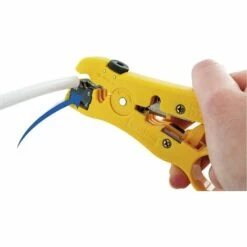 TINOR Pince à Dénuder Pour Câble D'antenne | Câble TV | Câble Coaxial | Câble Réseau | Câble Ethernet | Lames De Coupe Intégrées | Pince à Dénuder Avec Poignée Robuste -Outil de l'électricien Soldes 2022 64031992 4