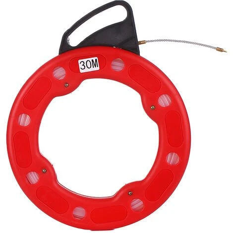 Thsinde Extracteur De Fil D'électricien Aiguille De Tirage De Fil En Fibre De Verre-30m 1 Thsinde Extracteur De Fil D'électricien Aiguille De Tirage De Fil En Fibre De Verre-30m