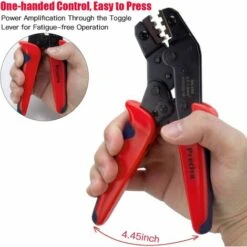 MEZHENG Pince à Sertir, 600 Terminals Sertissage Wire Crimpers Support 0.5-1.5mm2, Pinces Professionnelles Outil à Sertir (Rouge) 9 MEZHENG Pince à Sertir, 600 Terminals Sertissage Wire Crimpers Support 0.5-1.5mm2, Pinces Professionnelles Outil à Sertir (Rouge) -Outil de l'électricien Soldes 2022 64119603 5