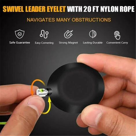 CARILLONSàVENT Extracteur De Fil MagnéTique,Carivent Outil D'Extraction De Fil MagnéTique, Enfile-Aiguille MagnéTique, Tire-CâBle MagnéTique, Kit D'Enfilage D'éLectricien Pour La Maison L'ExtéRieur(1 Ensemble) 3 CARILLONSàVENT Extracteur De Fil MagnéTique,Carivent Outil D'Extraction De Fil MagnéTique, Enfile-Aiguille MagnéTique, Tire-CâBle MagnéTique, Kit D'Enfilage D'éLectricien Pour La Maison L'ExtéRieur(1 Ensemble) – Image 3