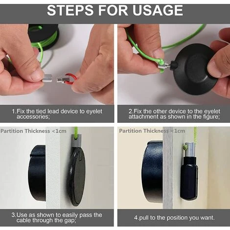 CARILLONSàVENT Extracteur De Fil MagnéTique,Carivent Outil D'Extraction De Fil MagnéTique, Enfile-Aiguille MagnéTique, Tire-CâBle MagnéTique, Kit D'Enfilage D'éLectricien Pour La Maison L'ExtéRieur(1 Ensemble) 4 CARILLONSàVENT Extracteur De Fil MagnéTique,Carivent Outil D'Extraction De Fil MagnéTique, Enfile-Aiguille MagnéTique, Tire-CâBle MagnéTique, Kit D'Enfilage D'éLectricien Pour La Maison L'ExtéRieur(1 Ensemble) – Image 4