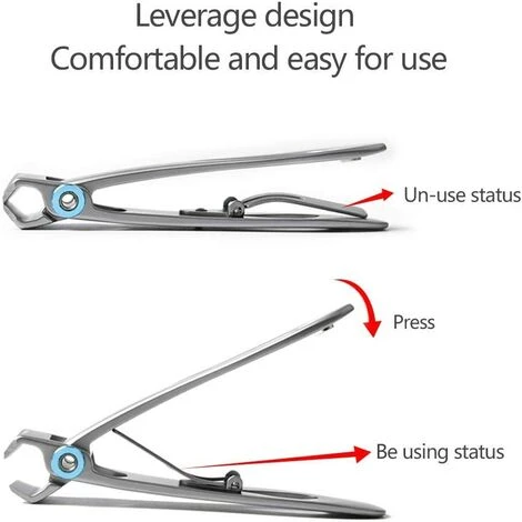 CARILLONSàVENT Coupe-ongles Pour Ongles épais, Coupe-ongles à Ouverture Extra Large Pour Ongle Dur, Coupe-ongles En Acier Inoxydable Pour Gros Ongles Avec Lime à Ongles-Carivent 2 CARILLONSàVENT Coupe-ongles Pour Ongles épais, Coupe-ongles à Ouverture Extra Large Pour Ongle Dur, Coupe-ongles En Acier Inoxydable Pour Gros Ongles Avec Lime à Ongles-Carivent – Image 2