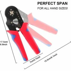 EAUDACè Pince à Sertir Kit, Embout De Cablage Outil De Sertissage Cosse Electriques à Sertir 1250 Cosses 0,5-10mm² Pour Bornes De Outil De Sertissage De Pince Électricien,Outils,Bornes Électriques 7 EAUDACè Pince à Sertir Kit, Embout De Cablage Outil De Sertissage Cosse Electriques à Sertir 1250 Cosses 0,5-10mm² Pour Bornes De Outil De Sertissage De Pince Électricien,Outils,Bornes Électriques -Outil de l'électricien Soldes 2022 64174721 3