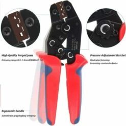 PREMIER Pince A Sertir Cosse Electrique, Pinces à Sertir Avec Poignée Ergonomique Disponible Pour Les Connecteurs De Fils électriques SN-48B -Outil de l'électricien Soldes 2022 64214679 3