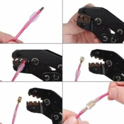 PREMIER Pince A Sertir Cosse Electrique, Pinces à Sertir Avec Poignée Ergonomique Disponible Pour Les Connecteurs De Fils électriques SN-48B -Outil de l'électricien Soldes 2022 64214679 5