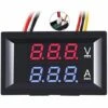 HEGUYEY 3 Pc 0,28 "Ampèremètre Voltmètre LED, Multimètre Numérique Rouge Et Bleu Affichage Testeur De Courant De Tension, DC 0 100V 10A Détecteur Tension Compteur De Courant Panneau Ampère Volt Jauge
