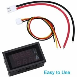 HEGUYEY 3 Pc 0,28 "Ampèremètre Voltmètre LED, Multimètre Numérique Rouge Et Bleu Affichage Testeur De Courant De Tension, DC 0 100V 10A Détecteur Tension Compteur De Courant Panneau Ampère Volt Jauge -Outil de l'électricien Soldes 2022 64343535 3