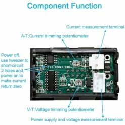 HEGUYEY 3 Pc 0,28 "Ampèremètre Voltmètre LED, Multimètre Numérique Rouge Et Bleu Affichage Testeur De Courant De Tension, DC 0 100V 10A Détecteur Tension Compteur De Courant Panneau Ampère Volt Jauge -Outil de l'électricien Soldes 2022 64343535 5