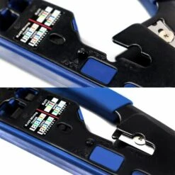 DENUOTOP Pince à Sertir, Outil Sertissage Pour Fiches Modulaires RJ45 RJ11 Câble Réseau Ethernet Cat5 Cat5e Cat6 -Outil de l'électricien Soldes 2022 64391991 4