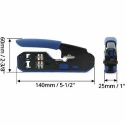 DENUOTOP Pince à Sertir, Outil Sertissage Pour Fiches Modulaires RJ45 RJ11 Câble Réseau Ethernet Cat5 Cat5e Cat6 -Outil de l'électricien Soldes 2022 64391991 5