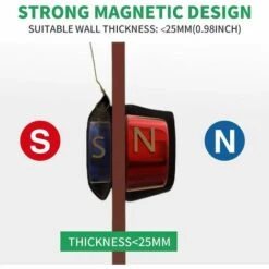 BENOBBY KIDS Extracteur MagnéTique,Outil D'Extraction De Fil,SystèMe De Traction De Fil De Bande De Poisson,Outils De PêChe De Fil De CâBle MéTallique Kit De Bande De Poisson éLectrique Coaxial -Outil de l'électricien Soldes 2022 64402675 3