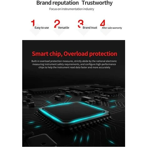 BENOBBY KIDS UT210E True RMS AC/DC Mini Clamp Mètres W/Testeur De Capacitance 4 BENOBBY KIDS UT210E True RMS AC/DC Mini Clamp Mètres W/Testeur De Capacitance – Image 4