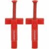 BENOBBY KIDS 2 Pièces Clips De Revêtement De Brique Coureurs De Ligne Outils De Plombier Outil De Mesure De Nivellement Matériel Accessoire Extracteur De Câble Maçonnerie Mur De Maçonnerie En Plastique(rouge)