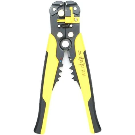 MONLY MT-103B Pince à Dénuder Professionnelle Auto-Ajustable, Pince à Sertir, Pince à Dénuder Automatique, Pince à Sertir, Outil De 0,2 à 6 Mm2 Jaune/Noir 1 MONLY MT-103B Pince à Dénuder Professionnelle Auto-Ajustable, Pince à Sertir, Pince à Dénuder Automatique, Pince à Sertir, Outil De 0,2 à 6 Mm2 Jaune/Noir