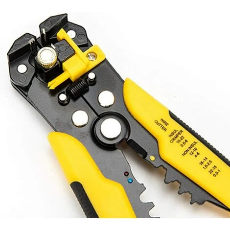 MONLY MT-103B Pince à Dénuder Professionnelle Auto-Ajustable, Pince à Sertir, Pince à Dénuder Automatique, Pince à Sertir, Outil De 0,2 à 6 Mm2 Jaune/Noir 3 MONLY MT-103B Pince à Dénuder Professionnelle Auto-Ajustable, Pince à Sertir, Pince à Dénuder Automatique, Pince à Sertir, Outil De 0,2 à 6 Mm2 Jaune/Noir – Image 3