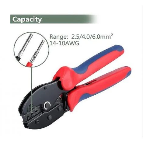Matrice De Pinces à Sertir De Connecteur Photovoltaïque Solaire Thsinde Pour Les Sections 2.5-4-6mm Outil De Sertissage De Panneau Solaire Pinces 14-10 AWG Mc4 2 Matrice De Pinces à Sertir De Connecteur Photovoltaïque Solaire Thsinde Pour Les Sections 2.5-4-6mm Outil De Sertissage De Panneau Solaire Pinces 14-10 AWG Mc4 – Image 2