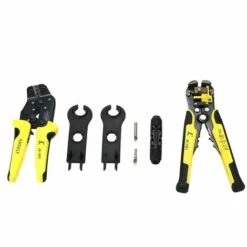 LIFCAUSAL Outils De Sertissage Professionnels Pour Panneau Solaire 2,5-6 Mm² 14-10 AWG Kit De Coupe De Connecteur De Fil Solaire Avec Pince à Dénuder Compatible Avec MC4