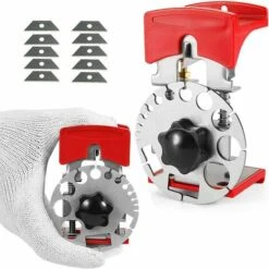 MERKMAK Outil De Denudage De Fil Outil De Denudage De Cable Manuel A Profondeur Reglable Outil De Recyclage De Ferraille De Fil De Cuivre Pour Fil De 3/64-7/16 Pouces Avec 10 Lames