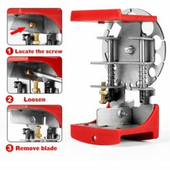 MERKMAK Outil De Denudage De Fil Outil De Denudage De Cable Manuel A Profondeur Reglable Outil De Recyclage De Ferraille De Fil De Cuivre Pour Fil De 3/64-7/16 Pouces Avec 10 Lames -Outil de l'électricien Soldes 2022 64530076 4