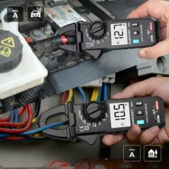 Pince Ampèremétrique AC DC, DURFICST Pince Courant De Fuite, Auto Range 100A 600V NCV Haute Précision Amperemetre, Pince Ampèremétrique Portable Avec Résistance, Condensateur, Diode, Ligne On/Off -Outil de l'électricien Soldes 2022 64531385 3