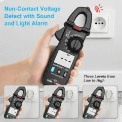 Pince Ampèremétrique AC DC, DURFICST Pince Courant De Fuite, Auto Range 100A 600V NCV Haute Précision Amperemetre, Pince Ampèremétrique Portable Avec Résistance, Condensateur, Diode, Ligne On/Off -Outil de l'électricien Soldes 2022 64531385 5