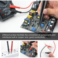 Cable Multimetre,DURFICST 21 In 1 Cordon Multimetre, Avec Sonde Multimètre Remplaçable, Pince Crocodile, Crochet De Test, Convient Pour Multimètre Et Pince Ampèremétrique 9 Cable Multimetre,DURFICST 21 In 1 Cordon Multimetre, Avec Sonde Multimètre Remplaçable, Pince Crocodile, Crochet De Test, Convient Pour Multimètre Et Pince Ampèremétrique -Outil de l'électricien Soldes 2022 64533027 5