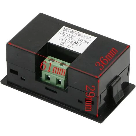 MEZHENG Voltmètre CA D85-120 Voltmètre CA Numérique ACL à Deux Fils (Noir) 3 MEZHENG Voltmètre CA D85-120 Voltmètre CA Numérique ACL à Deux Fils (Noir) – Image 3