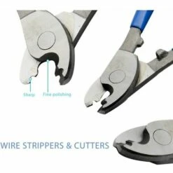 NAXUNNN Pince à Dénuder 215 Mm Coupe-câble électrique Réglable Cisaille Câble électrique Outil De Coupe Pour Couper Les Câbles Gainés En Aluminium, Cuivre Et Plastique 8 NAXUNNN Pince à Dénuder 215 Mm Coupe-câble électrique Réglable Cisaille Câble électrique Outil De Coupe Pour Couper Les Câbles Gainés En Aluminium, Cuivre Et Plastique -Outil de l'électricien Soldes 2022 64685035 4