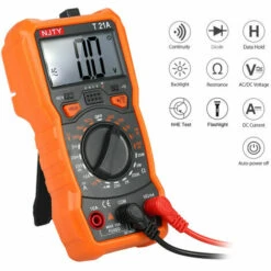 THSINDE THSIDNE Mini Multimètre Numérique Sans Contact 1999 Comptes, Avec Adsorption Magnétique LCD Rétro-éclairé Et Lampe De Poche, T21A -Outil de l'électricien Soldes 2022 64857254 3
