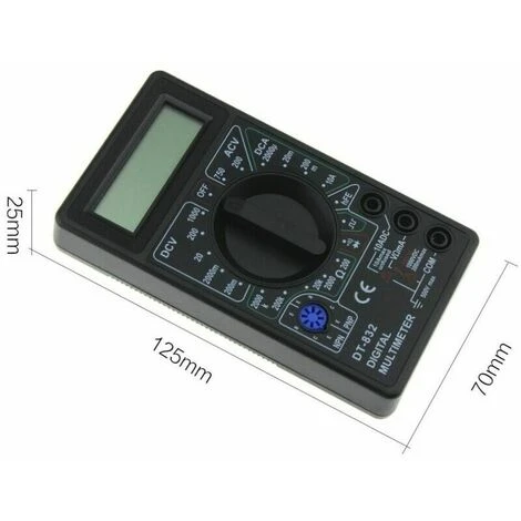 Dontodent Multimètre Numérique De DT-832 1999 Comptes Ampères Ca/cc Volt Ohm Testeur Voltmètre Ampèremètre Multimètre Jaune 5 Dontodent Multimètre Numérique De DT-832 1999 Comptes Ampères Ca/cc Volt Ohm Testeur Voltmètre Ampèremètre Multimètre Jaune – Image 5