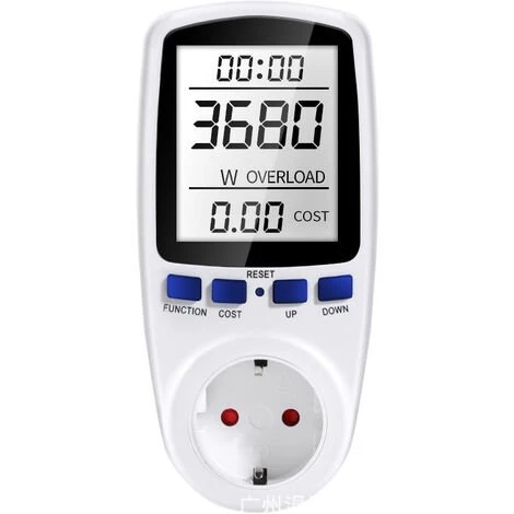 BENOBBY KIDS Compteur D'énergie Wattmètre Prise,Prise Compteur D'Énergie électrique Avec 7 Mode, Compteur D'énergie Avec L'écran D'affichage à Cristaux Liquides Pour Économie D'Energie, 3680W (Single-rate) 1 BENOBBY KIDS Compteur D'énergie Wattmètre Prise,Prise Compteur D'Énergie électrique Avec 7 Mode, Compteur D'énergie Avec L'écran D'affichage à Cristaux Liquides Pour Économie D'Energie, 3680W (Single-rate)
